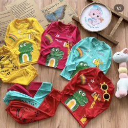 بلوز شلوار قورباغه زرافه7112