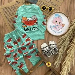 بلوز شلوار گربه و هندوانه شاهین3033