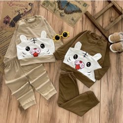 بلوز شلوار صورت ببری5011