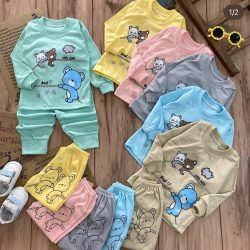 بلوز شلوار خرس های طناب به دست