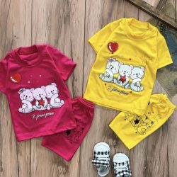 تیشرت شلوارک سه خرس قلبی000