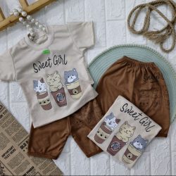 تیشرت شلوارک خرس لیوانی