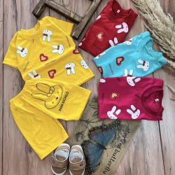 تیشرت شلوارک خرگوش ریز پاپیونی11