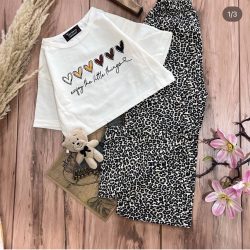 کراپ شلوار قلبی قلبی