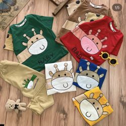 تیشرت شلوار زرافه بیبی3021