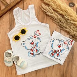 رکابی ساده خرس و پروانه4042