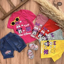 پیراهن شلوارک مینی موس قرتی(کیفیت عالی)