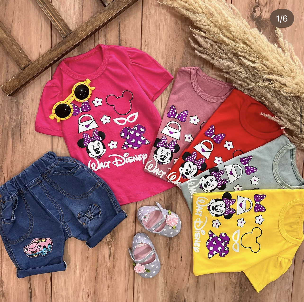 IMG_9408 پیراهن شلوارک مینی موس قرتی(کیفیت عالی) - Image 1