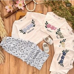 کراپ شلوار گل کاملت