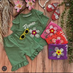 تیشرت شلوارک گل تنها (کیفیت عالی)5013