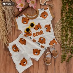 تیشرت شلوارک  کله خرس bear(کیفیت عالی)5063