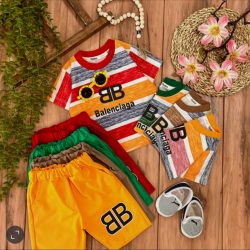 تیشرت شلوارک راه راه بالنسیا