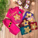 تیشرت شلوارک دو گل0144