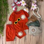 تیشرت شلوارک تک گل (کیفیت عالی)