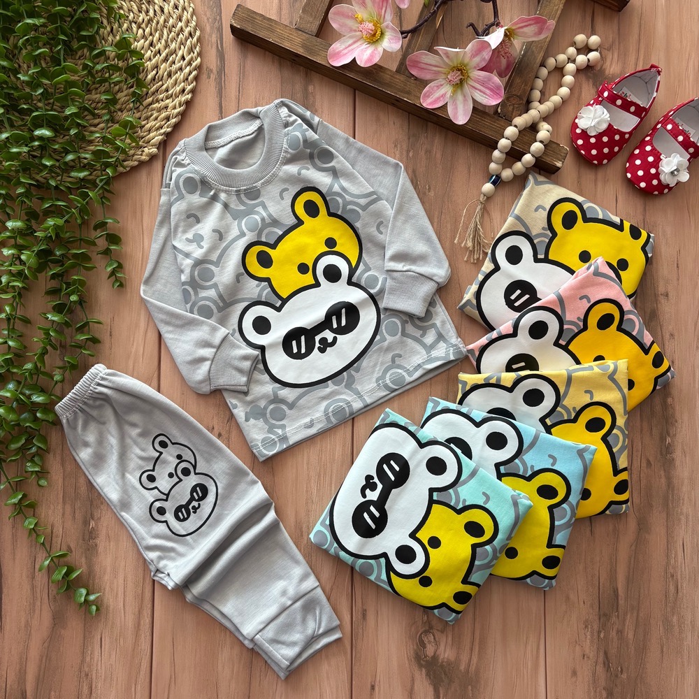 عی بلوز شلوار پاندا عینکی - Image 1