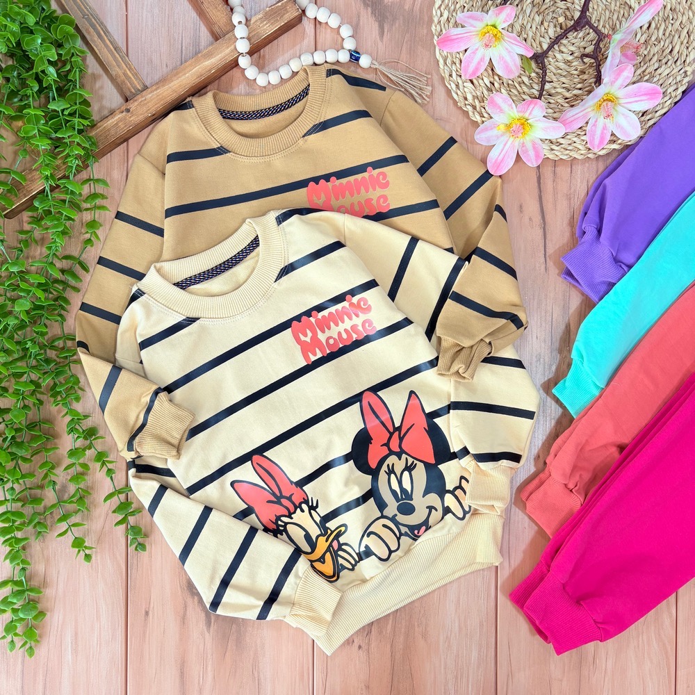 من بلوز شلوار راه راه مینی موس(کیفیت عالی) - Image 1