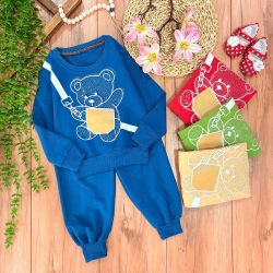 بلوز شلوار خرس کیفی نگین دار(کیفیت عالی)حتما به اندازه شلوار توجه شود