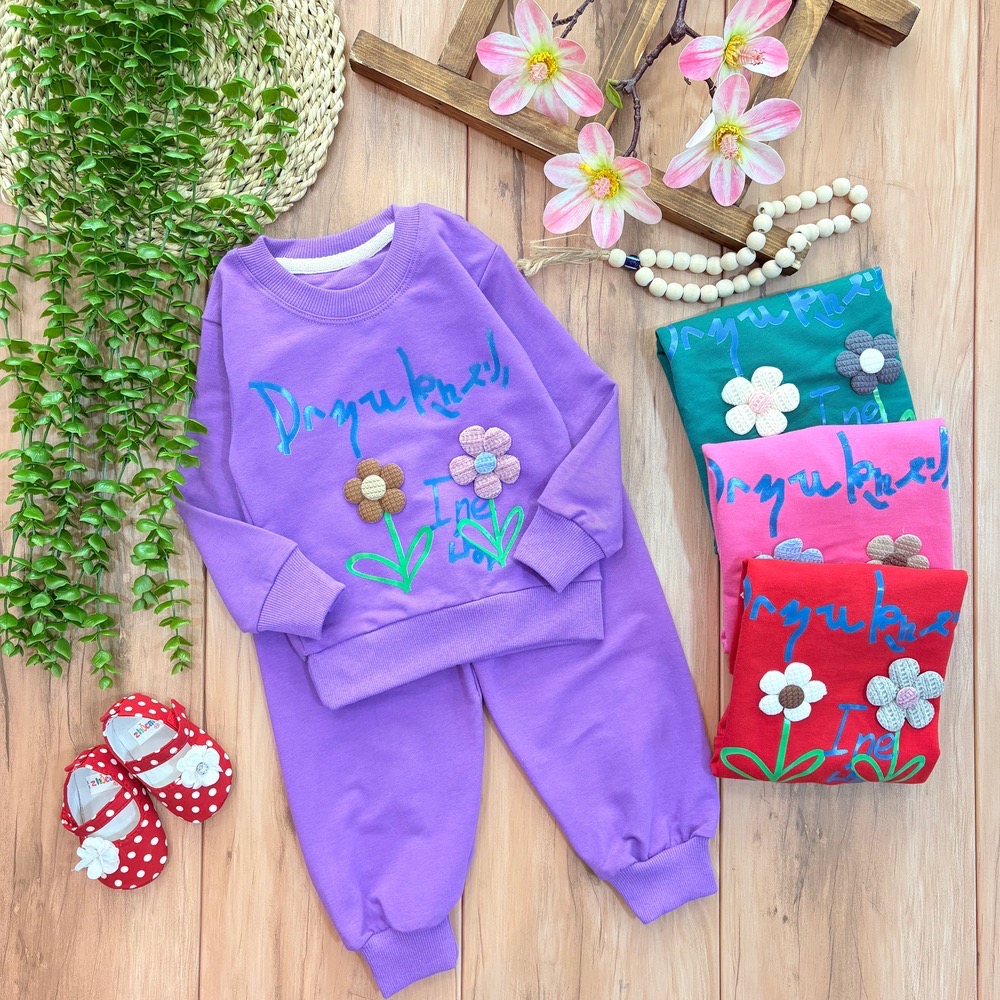 ش بلوز شلوار دو شاخه گل(کیفیت عالی) - Image 1