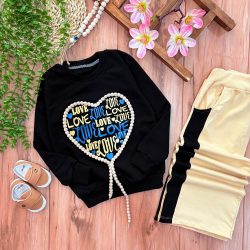 بلوز شلوار لاو مشکی(کیفیت عالی)