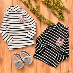 بلوز یقه اسکی راه راه لبوبو