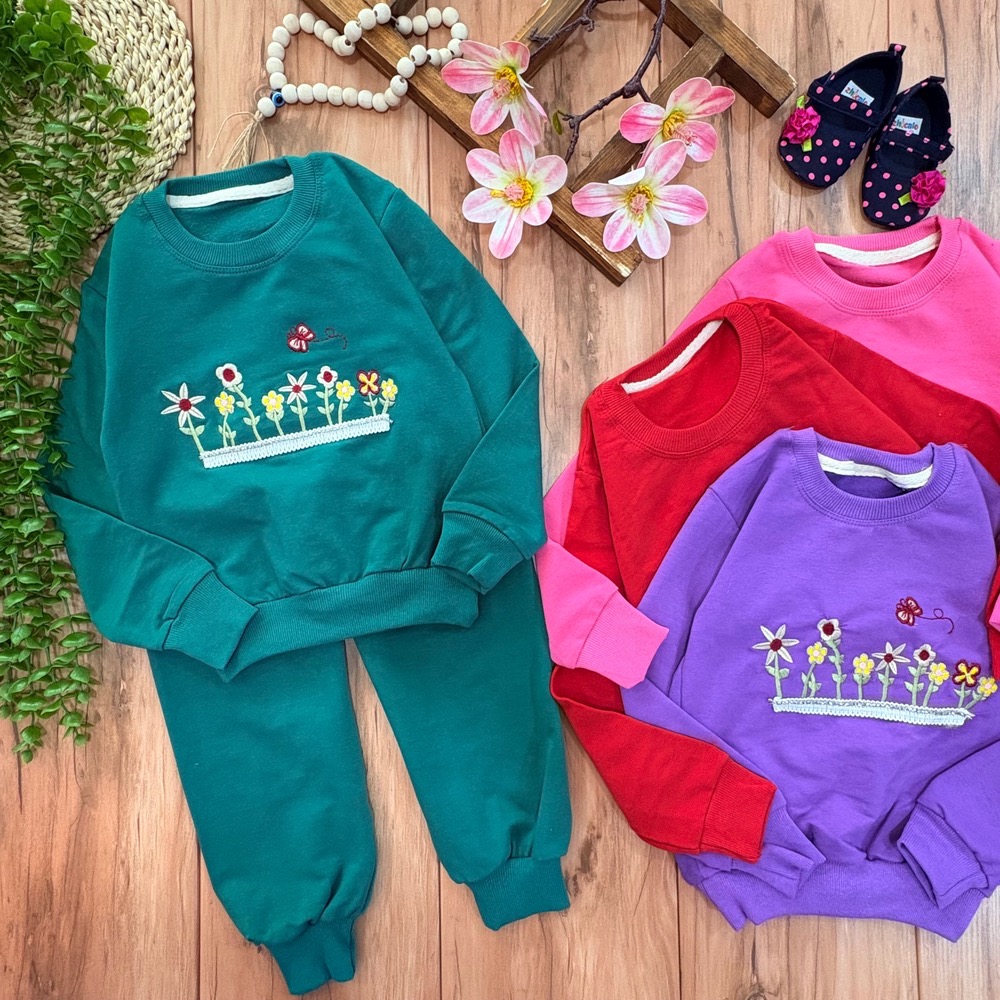 ه بلوز شلوار گلها(کیفیت عالی)(حتما به اندازه ها توجه شود) - Image 1