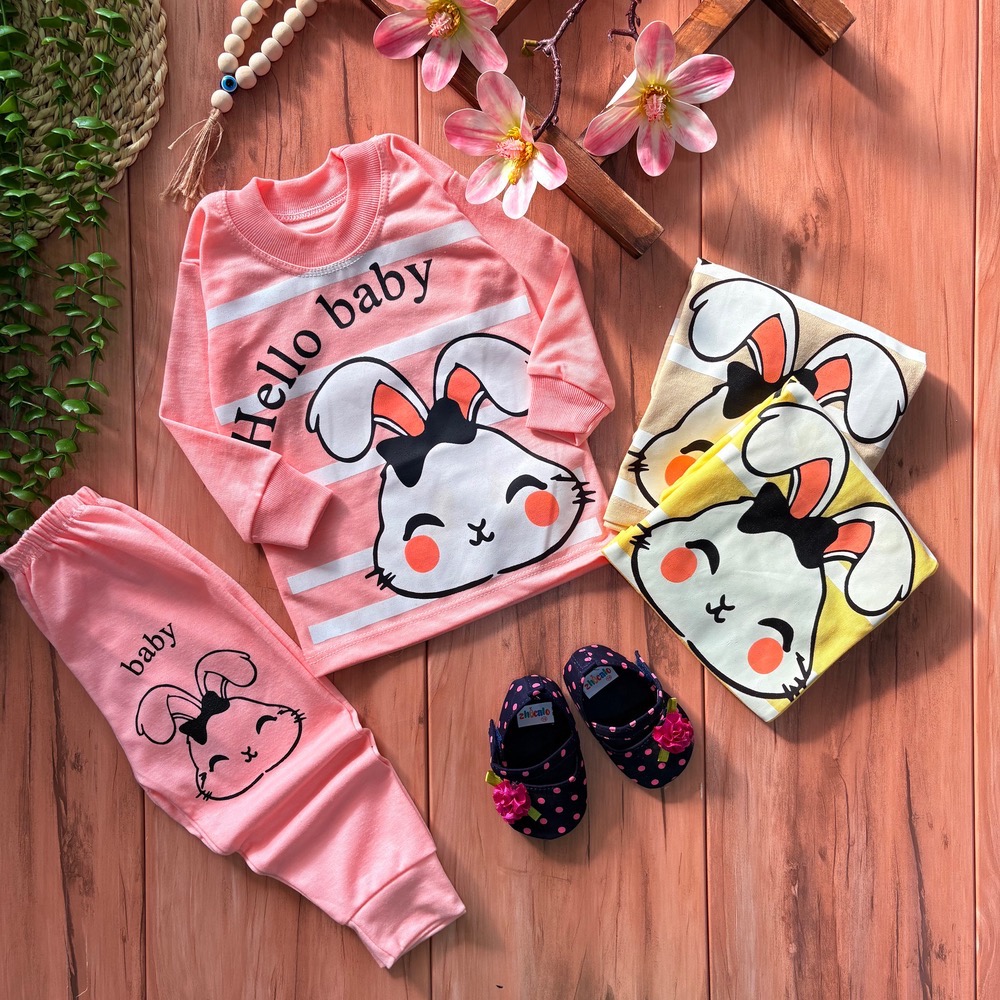 خ بلوز شلوار خرگوش راه راه - Image 1