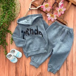 هودی شلوار پاندا طوسی