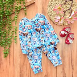 بلوز شلوار مخمل لبوبو ابی