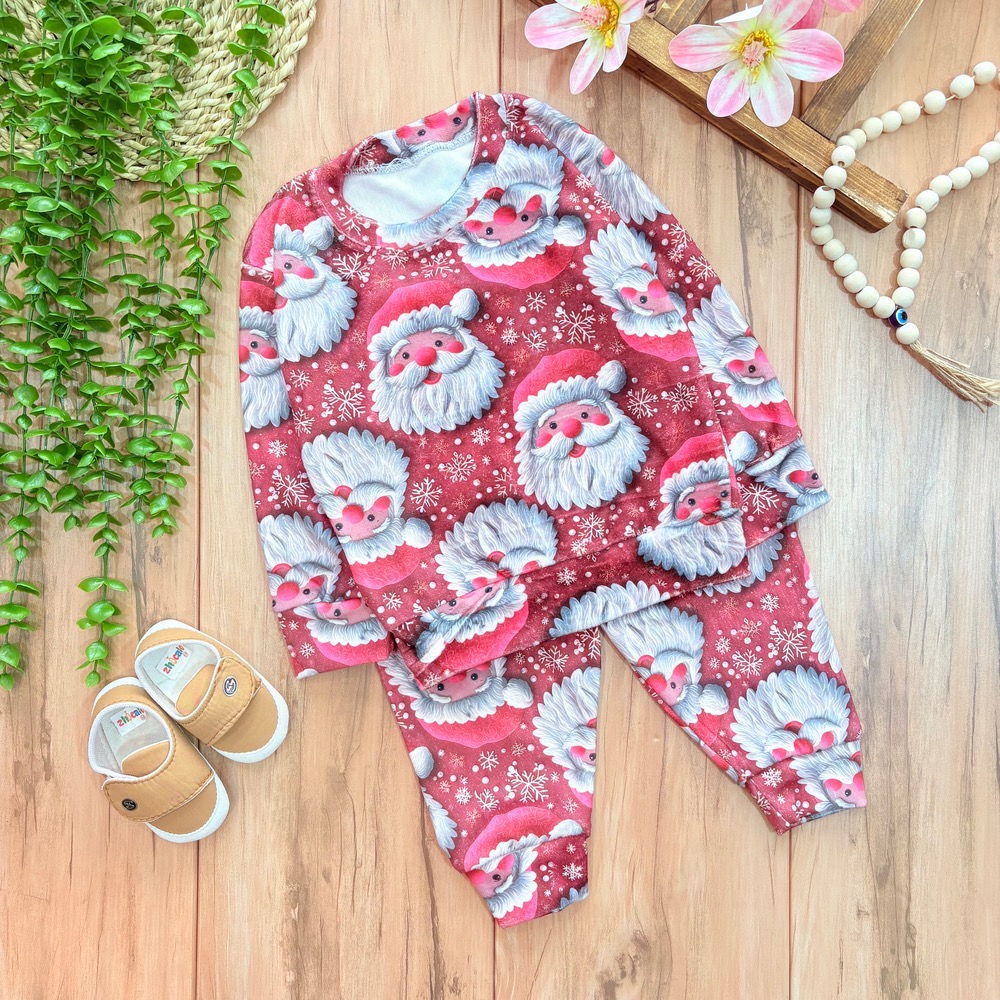 للل بلوز شلوار برف زرشکی - Image 1