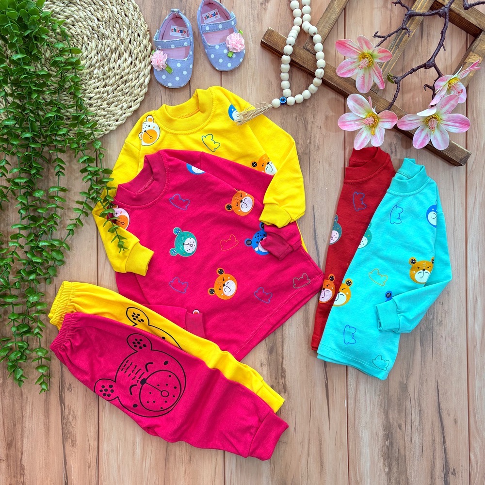 کن بلوز شلوار کله خرس(پر رنگ)9062 - Image 1