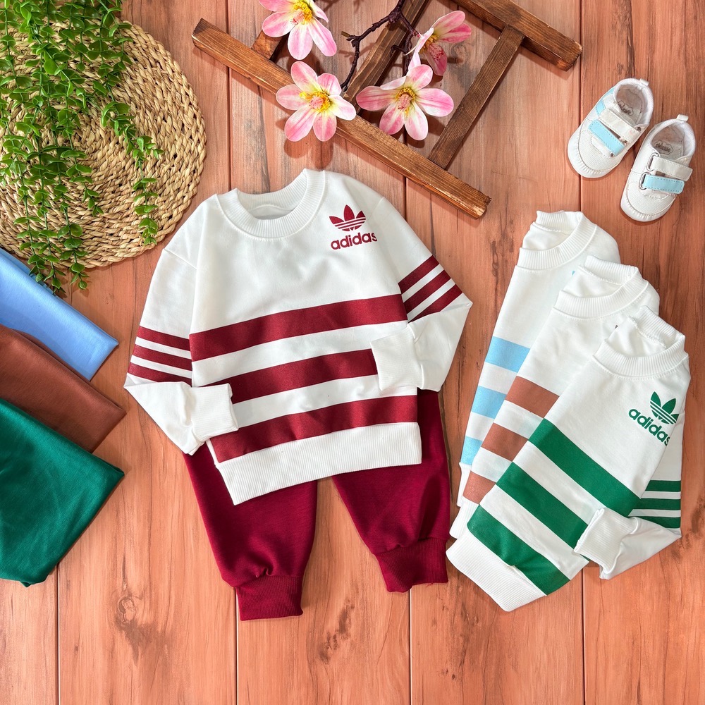 ززز بلوز شلوار راه راه ادیداس - Image 1