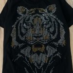 تیشرت تک مشکی نگین دار8127 - Image 2