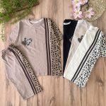 تیشرت شلوارک یک طرفه پلنگی قلبی - Image 2