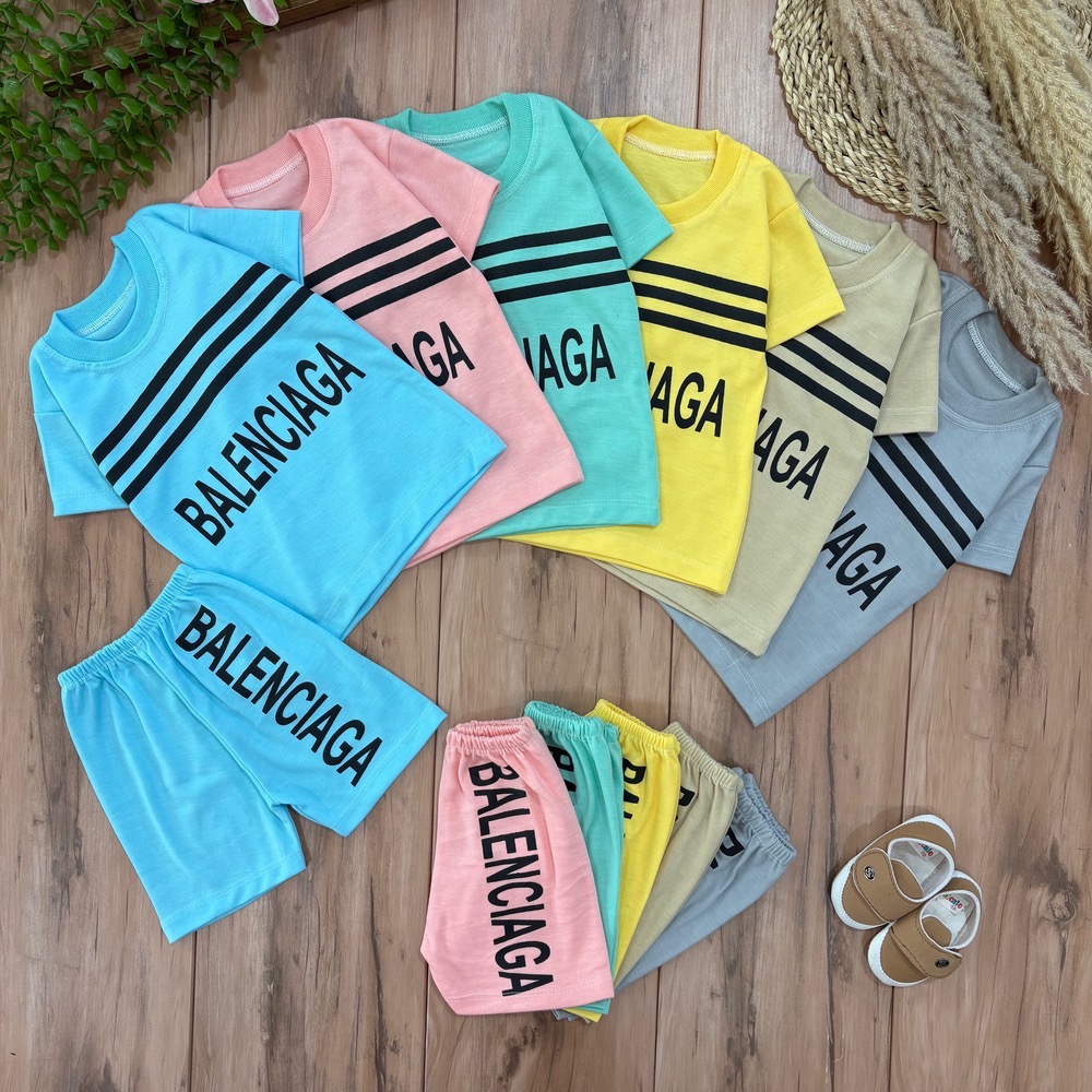 ببب تیشرت شلوارک بالنسیا - Image 1