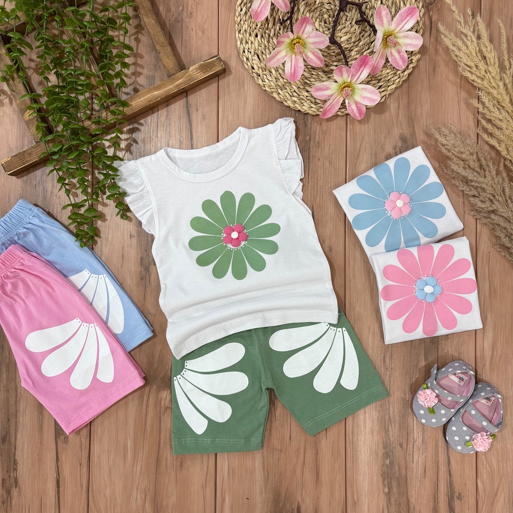 باا تاپ شلوارک بابونه - Image 1