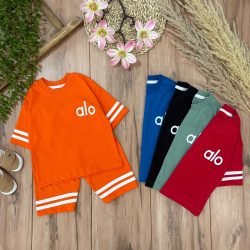 تیشرت شلوارک alo گلدوزی