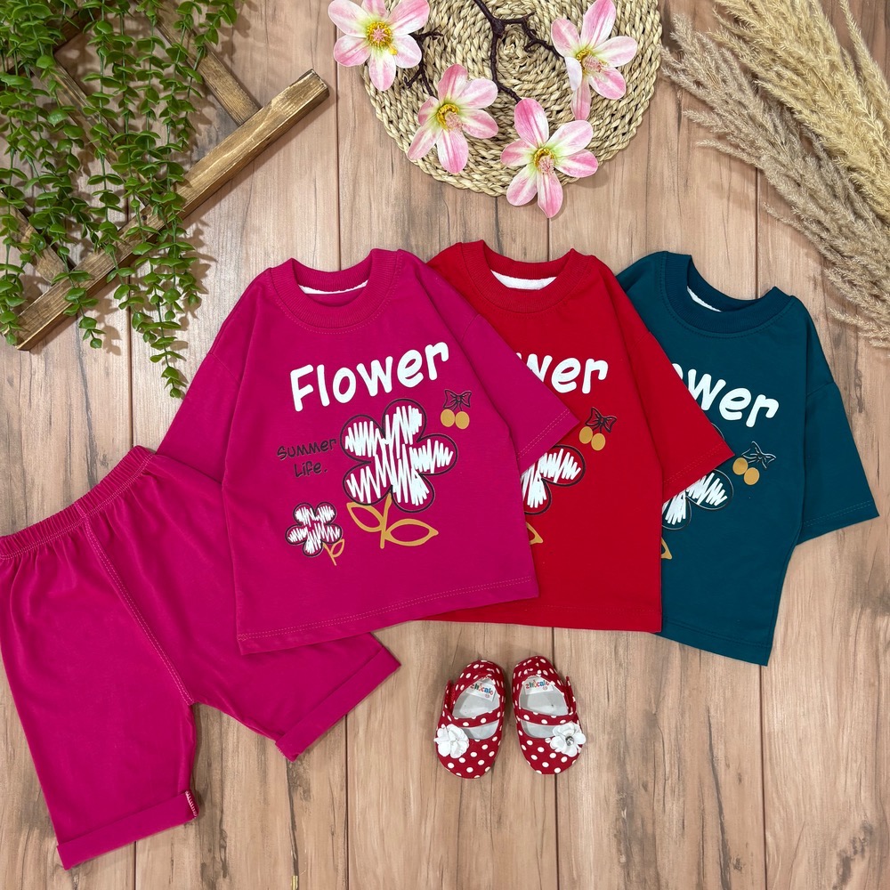 تیشرت شلوارک flower