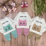 بلوز شلوار کبریتی hello kitty