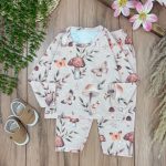بلوز شلوار سابلیمیشن قارچ و پروانه
